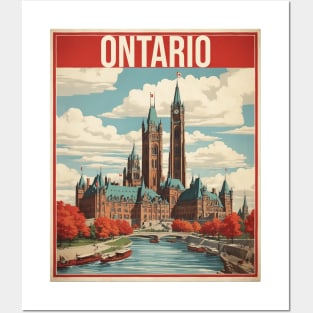 Ontario Canada Vintage Poster Tourism Posters and Art